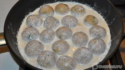 куриные тефтели в сливках