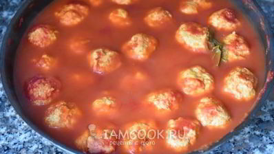 куриные тефтели в томатном соусе