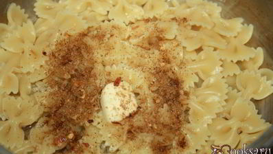 мясные тефтели с фарфалле