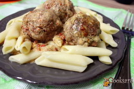 Мясные тефтели в соусе со сладким перцем