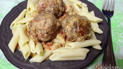 мясные тефтели в соусе со сладким перцем