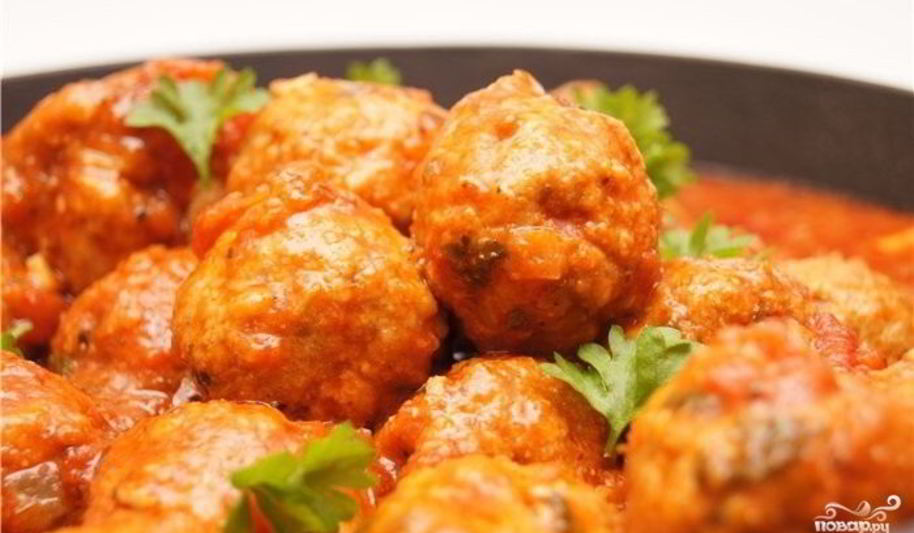 Рецепт мясных тефтелей в соусе