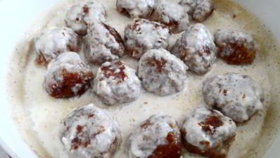 мясные тефтельки с соусом