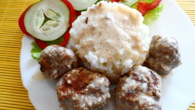 мясные тефтельки с соусом