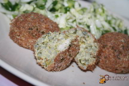 Паровые куриные тефтельки с отрубями