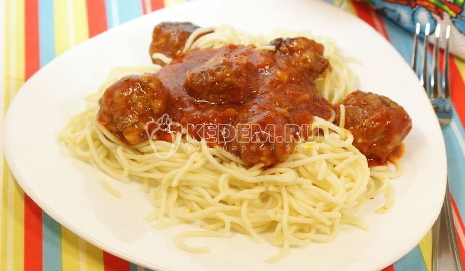 Рецепт пасты с тефтелями