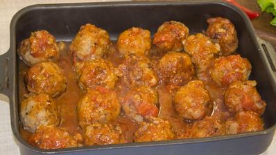 тефтели без риса с подливкой в духовке