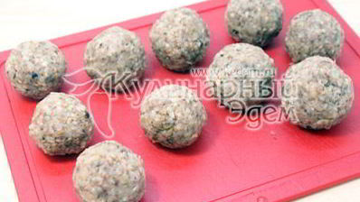 тефтели из гречки с грибами