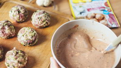 тефтели из индейки в сливочно-томатном соусе