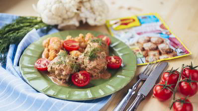 тефтели из индейки в сливочно-томатном соусе