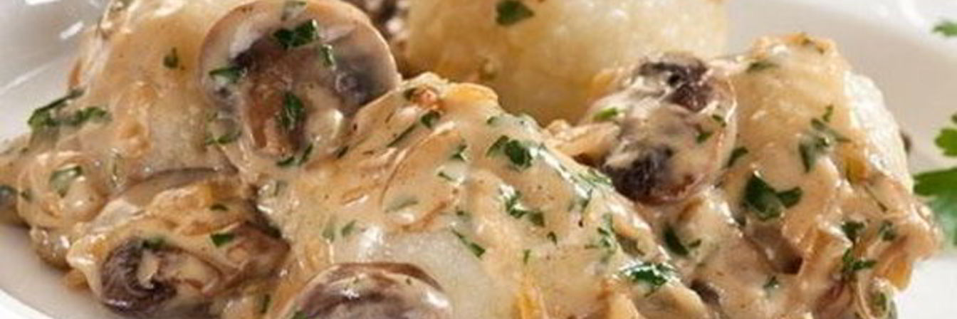 Тефтели из картофеля под грибным соусом