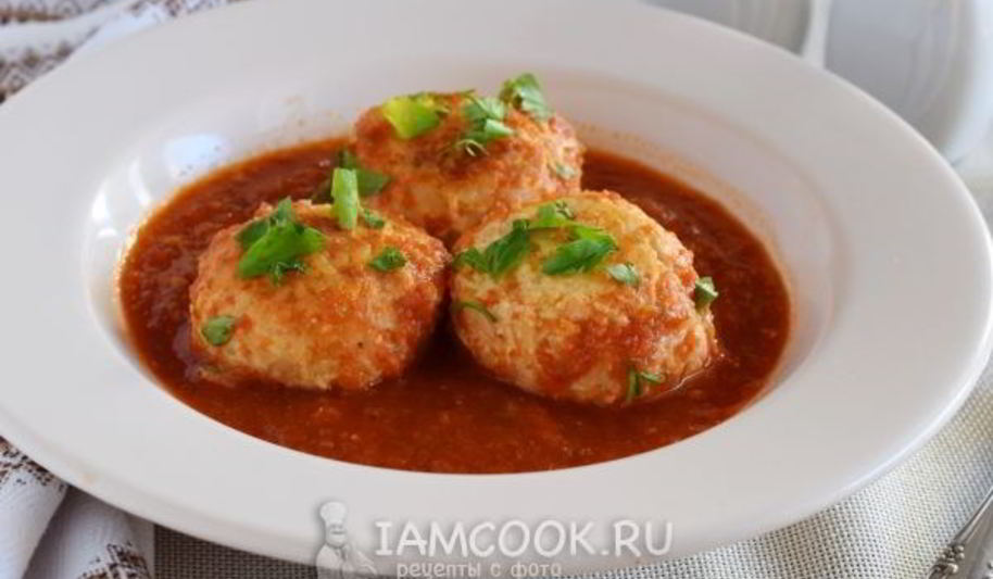 Рецепт тефтелей из куриного фарша с подливкой