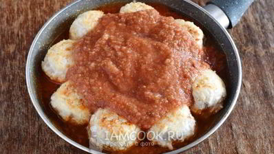 тефтели из куриного фарша с подливкой