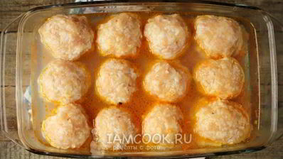 тефтели из куриного фарша с рисом в духовке