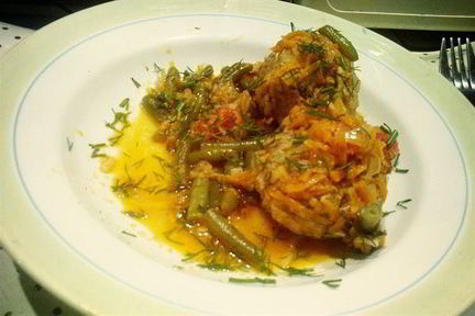 Тефтели с гарниром