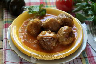 Тефтели с гречкой и фаршем