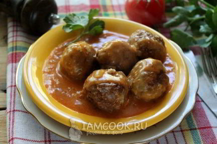 Тефтели с гречкой и фаршем