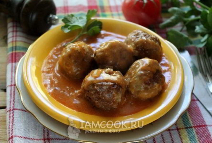 Тефтели с гречкой и фаршем