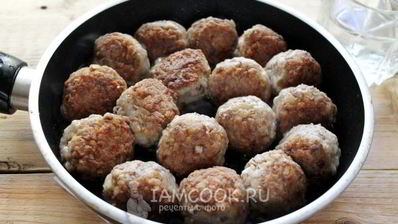 тефтели с гречкой и фаршем