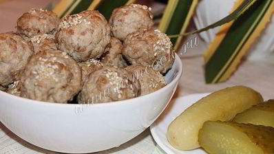 тефтели с гречкой