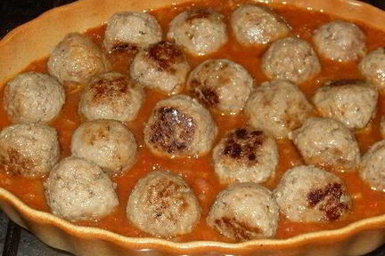 Тефтели с помидорами