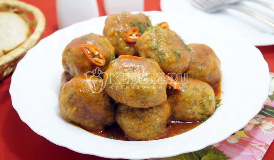 Рецепт тефтелей с тыквой
