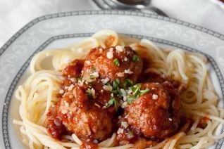 Тефтели со спагетти