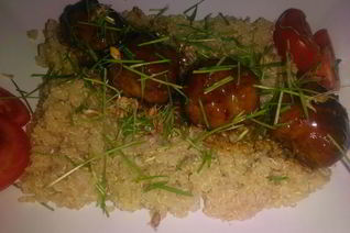 Тефтели терияки с киноа