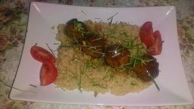 тефтели терияки с киноа