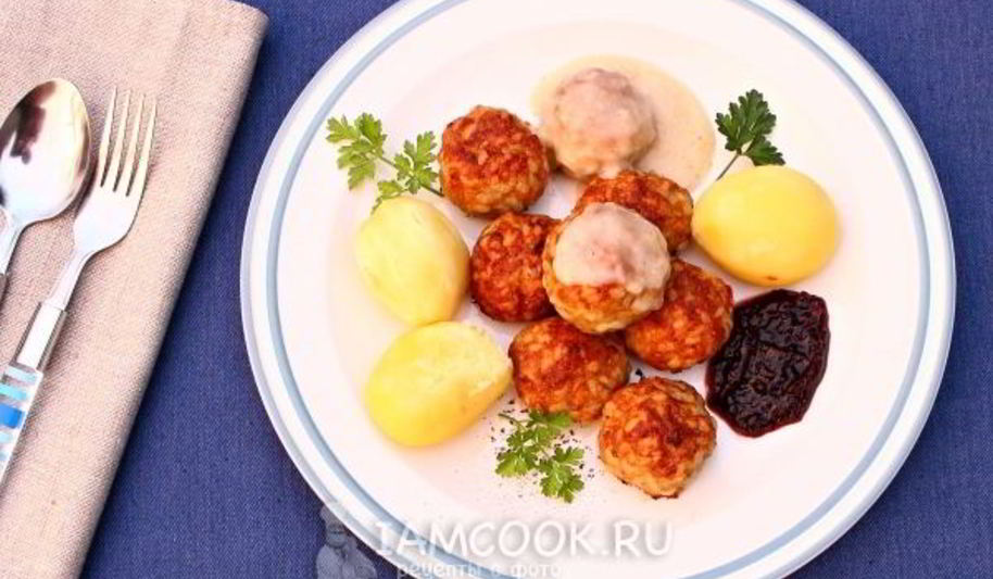 Рецепт тефтелей в духовке без подливы