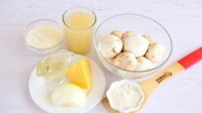 тефтели в грибном соусе под сыром