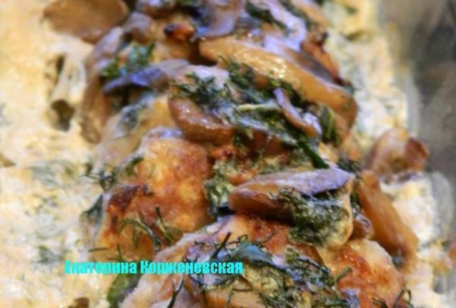 Тефтели в сливочно-грибном соусе