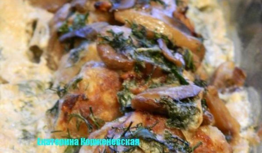 Рецепт тефтелей в сливочно-грибном соусе