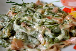 Тирольские клецки со шпинатом