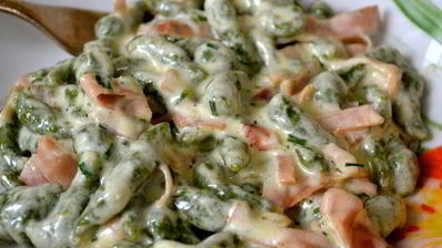 тирольские клецки со шпинатом