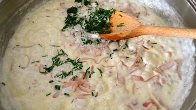 тирольские клецки со шпинатом