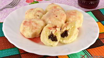 творожные клецки с шоколадом