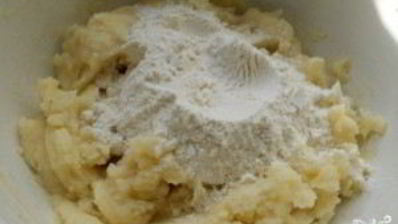 ленивые картофельные вареники с грибами