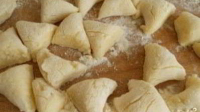 ленивые картофельные вареники с грибами