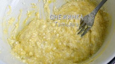 ленивые вареники с бананом и кабачком