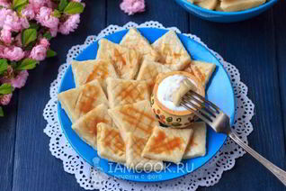 Ленивые вареники с бананом