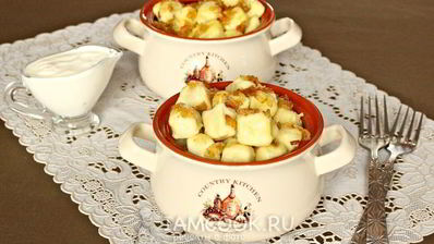 ленивые вареники с картошкой