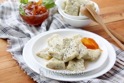 Ленивые вареники с творогом и маком