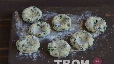 ленивые вареники со шпинатом