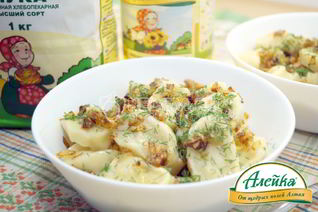 Постные ленивые вареники с картофелем