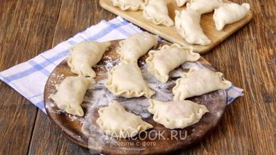 постные вареники с капустой