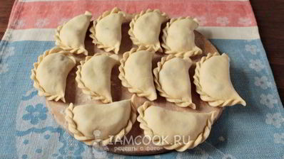 вареники из заварного теста с картошкой и грибами