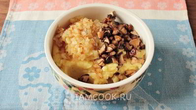 вареники из заварного теста с картошкой и грибами