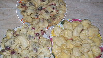 вареники на дрожжевом тесте