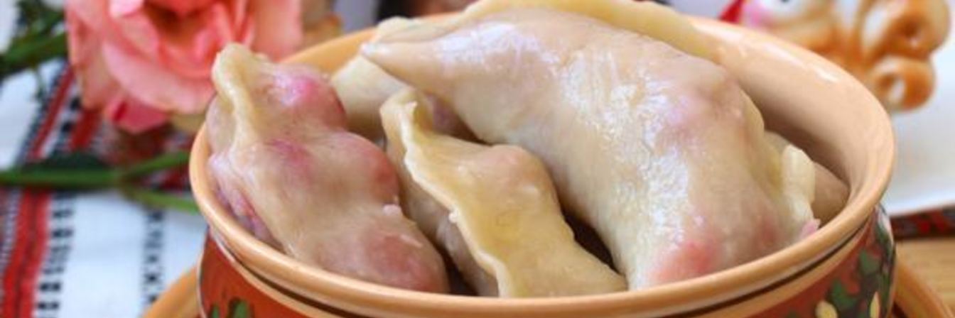 Вареники постные с вишней из заварного теста